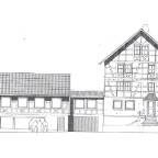 Rose Seitenansicht Stra&szlig;e